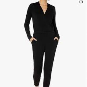 Anthropologie Daily Ritual Classic Black Jumpsuit
